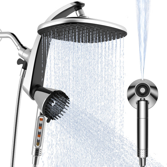 Shower Head with Handheld, High Pressure Showerhead, Chrome