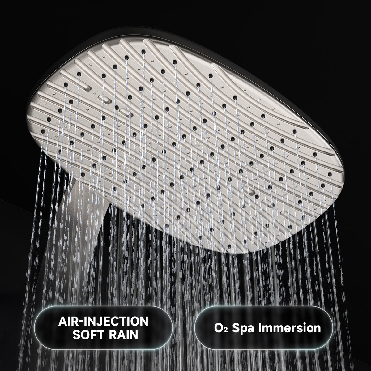Shower Head with Handheld, High Pressure Showerhead, Nickel
