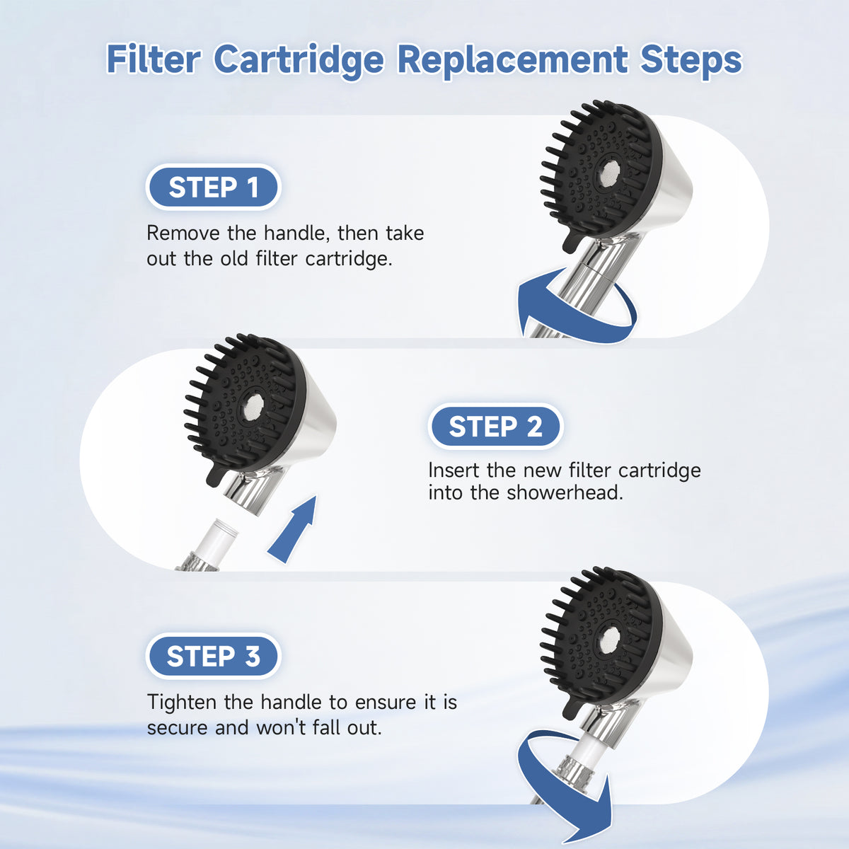 YIGA Shower Head Filter Replacement Cartridges for Hard